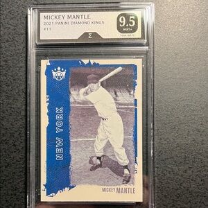 Panini Diamond Kings Card with Blue and White Design-Graded 9.5